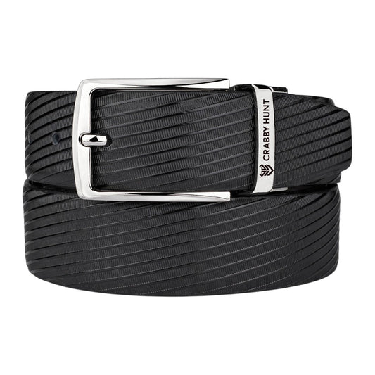 Crabby Hunt Ranger Reversible Belt for Men – Black & Brown Silver Buckle