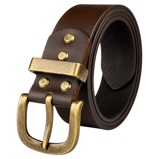 Crabby Hunt Brown Genuine Leather Belt – Premium & Elegant Men's Leather Belt