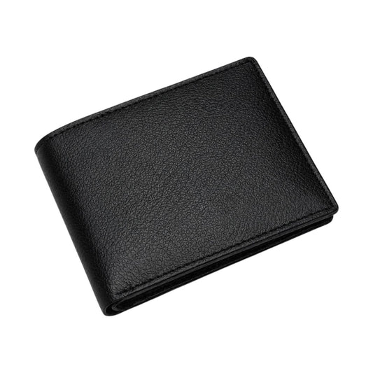 Black Leather Wallet for Men Without Zipper | Slim Classic Wallet – Crabby Hunt