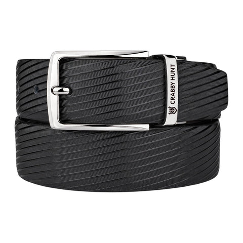 Crabby Hunt Ranger Reversible Belt for Men – Black & Brown Silver Buckle