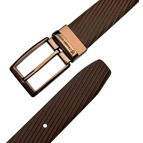 Crabby Hunt Ranger Square Reversible Belt for Men – Brown & Black