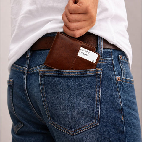 Premium Leather Wallet for Men with Card Holder | Slim Minimal Wallet – Crabby Hunt