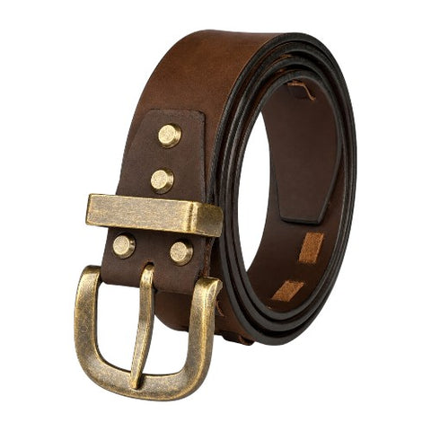 Crabby Hunt Men’s Braided Nubuck Leather Belt with Square Gun metal Buckle — Stylish Casual & Smart Wear