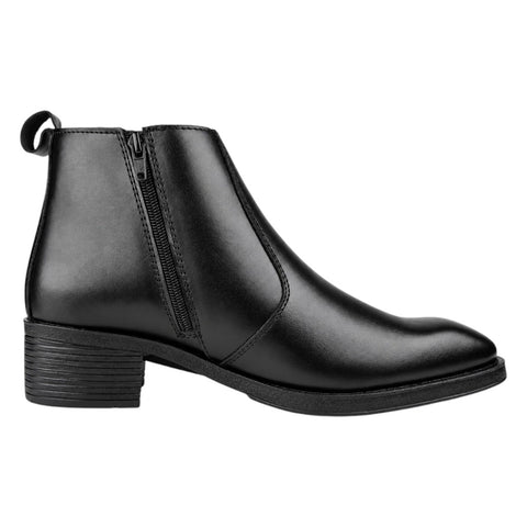 Men’s Black Side-Zip Chelsea Boots – Leather Formal & Party Wear Shoes