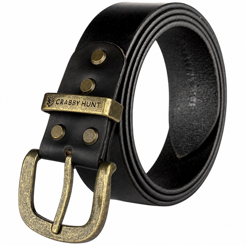 Crabby Hunt Black Leather Belt – Refined Everyday Essential