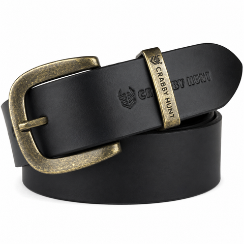 Crabby Hunt Black Leather Belt – Refined Everyday Essential