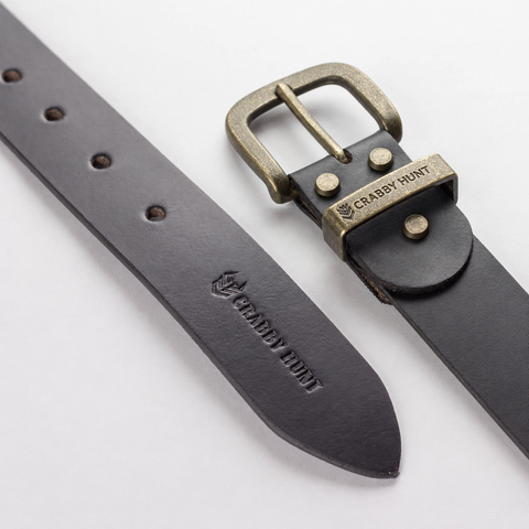 Crabby Hunt Black Leather Belt – Refined Everyday Essential