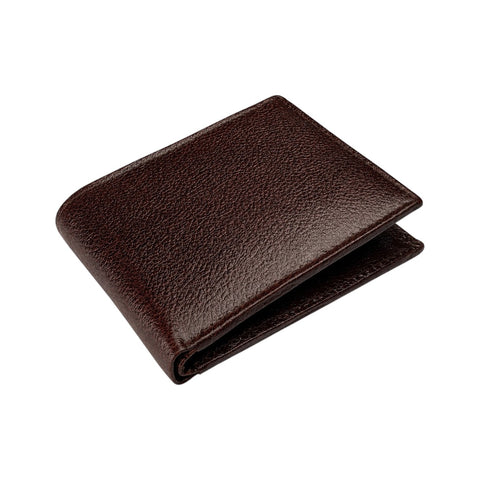 Crabby Hunt Reddish Brown Leather Wallet – Classic Bifold
