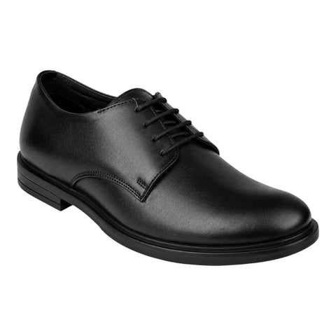 Black Oxford Leather Formal Shoes for Men | Classic Lace-Up Dress Shoes