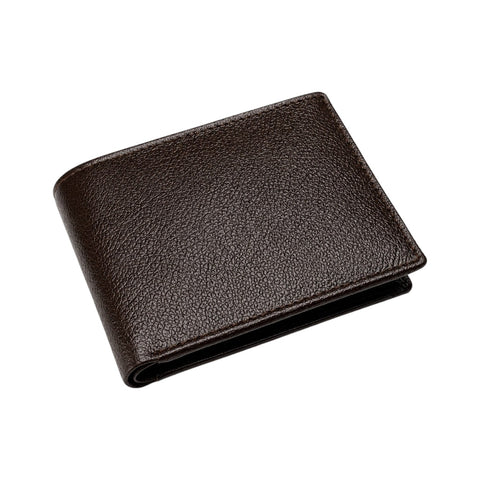 Crabby Hunt Dark Brown Leather Wallet – Classic Bifold