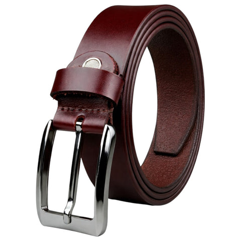 Crabby Hunt Premium Maroon Genuine Leather Belt for Men