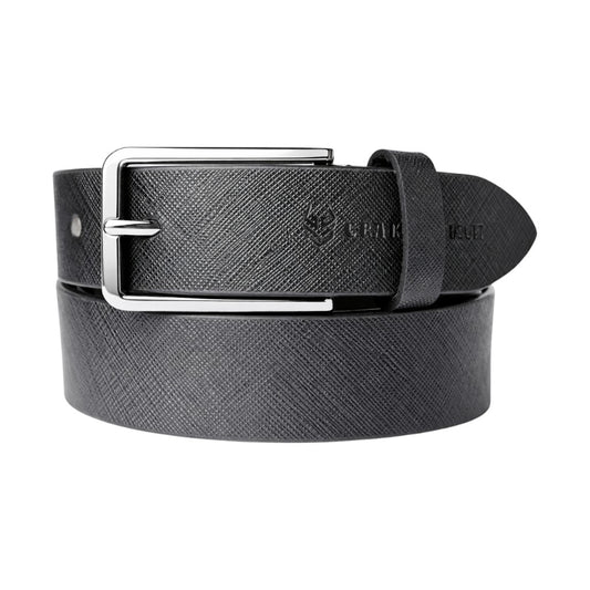 Crabby Hunt Men’s Genuine Leather Formal Belt – Sufiyana Leather with Silver Metal Buckle