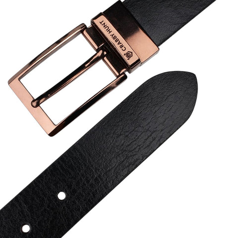 Men’s Reversible Genuine Leather Belt – Brown & Black with Square Buckle