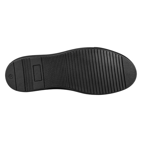 Crabby Hunt Men’s Black Textured Lace-Up Sneakers – Croc Pattern Casual Shoes with Platform Sole