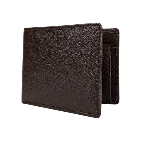 Crabby Hunt Dark Brown Leather Wallet – Classic Bifold