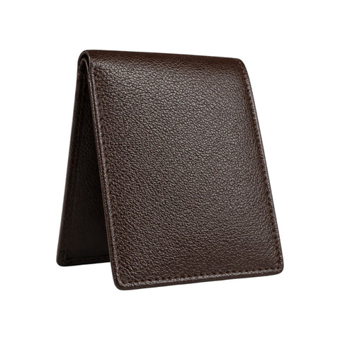 Crabby Hunt Dark Brown Leather Wallet – Classic Bifold