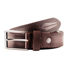 Men’s Textured Leather Belt Combo – Black & Brown with Premium Metal Buckles