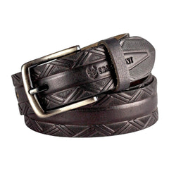 Men’s Premium Leather Belts – Black & Brown Combo with Stylish Metal Buckles