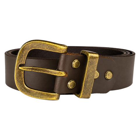 Crabby Hunt Brown Genuine Leather Belt – Premium & Elegant Men's Leather Belt