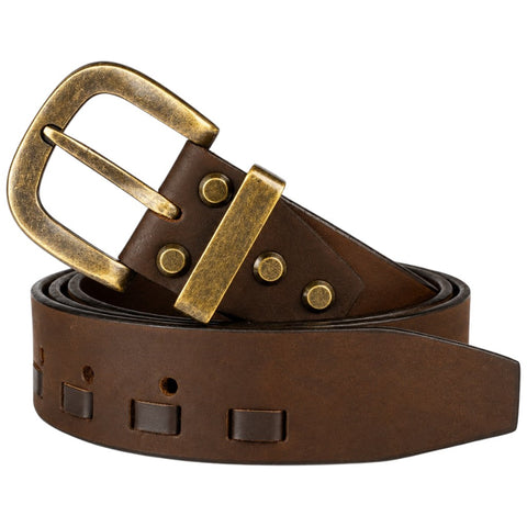 Crabby Hunt Men’s Braided Nubuck Leather Belt with Square Gun metal Buckle — Stylish Casual & Smart Wear