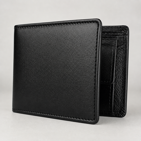 Men’s Tan Leather Wallet & Belt Set – Zipper Wallet with Side Stitch Detailing & Formal Belt | Crafted Edition