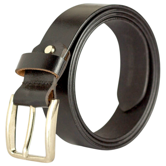 Genuine Black Leather Belt for Casual & Formal Wear