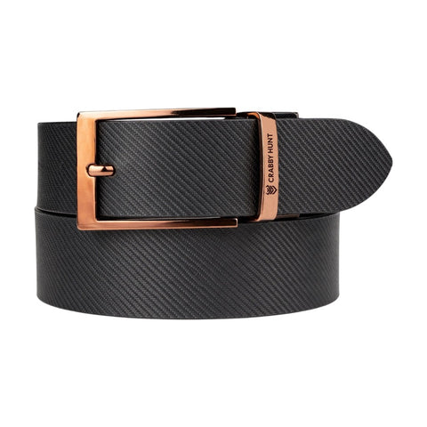Men’s Reversible Genuine Leather Belt (Choco Brown & Black) with Drill Square Buckle