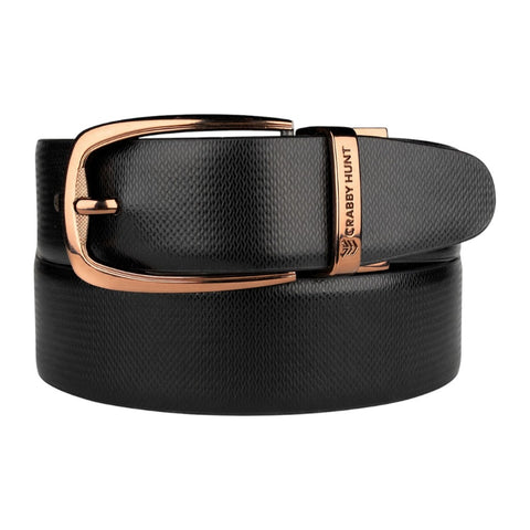Men’s Reversible Genuine Leather Belt (Choco Brown & Black) with Honey Round Buckle
