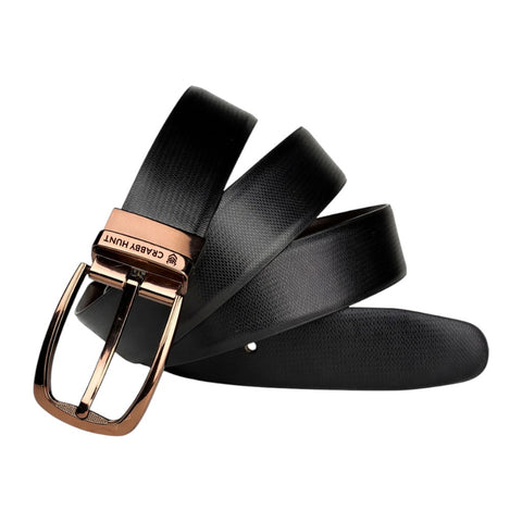 Premium Men's Leather Wallet & Belt Gift Set – Classic Black with Luxury Buckle