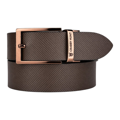Men’s Reversible Genuine Leather Belt (Choco Brown & Black) with Drill Square Buckle