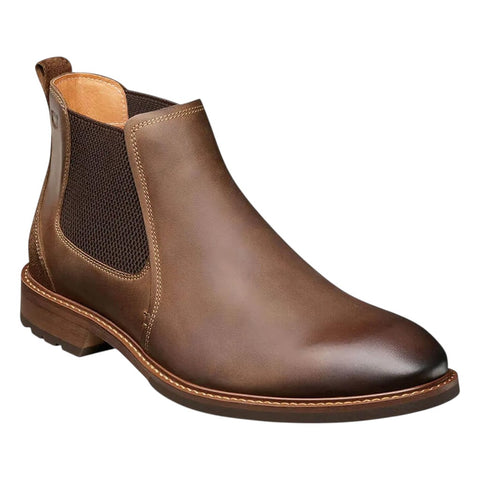 Heritage Chelsea Boot — Tan Brown Leather | Men's Slip-On Ankle Boot
