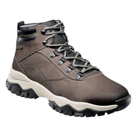 Crabby Hunt Summit Trek Hiking Boot — Stone Grey Waterproof Nubuck | Men's Mid-Cut Trail Boot