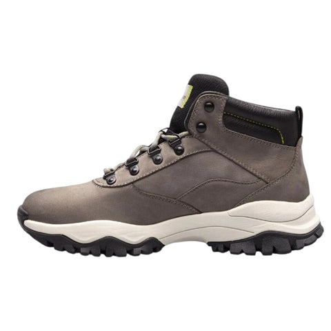 Crabby Hunt Summit Trek Hiking Boot — Stone Grey Waterproof Nubuck | Men's Mid-Cut Trail Boot