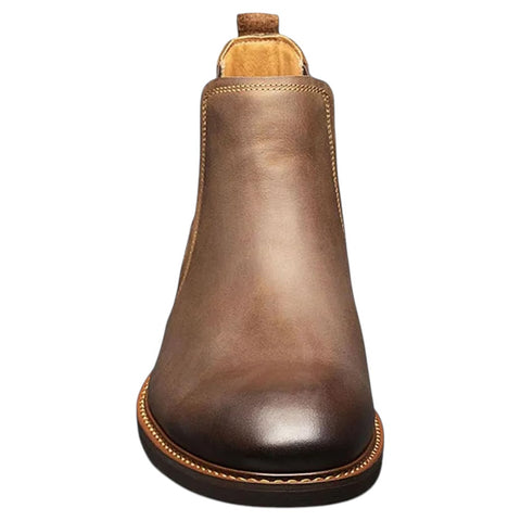 Heritage Chelsea Boot — Tan Brown Leather | Men's Slip-On Ankle Boot