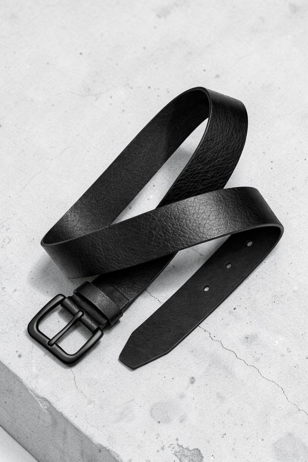 Textured Black Leather