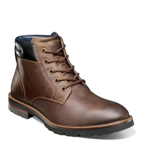Crabby Hunt Renegade Brown Leather Boots for Men | Plain Toe Chukka Design