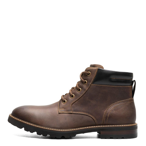 Crabby Hunt Renegade Brown Leather Boots for Men | Plain Toe Chukka Design