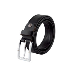 Crabby Hunt Classic Black Genuine Leather Belt for Men – Sleek Finish, Durable Build, Premium Quality & Elegant Look
